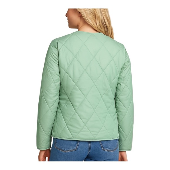 BRITT Quilted Light Green Jacket – Size M - Picture 3 of 3